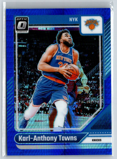 2024-25 Donruss Optic #158 Karl-Anthony Towns Hyper Blue #/175 E11