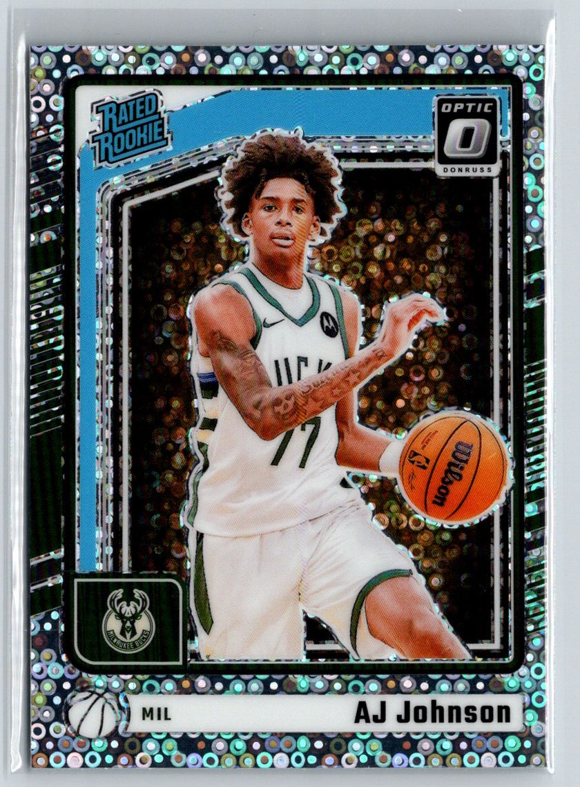 2024-25 Donruss Optic #277 AJ Johnson Fast Break Holo E11