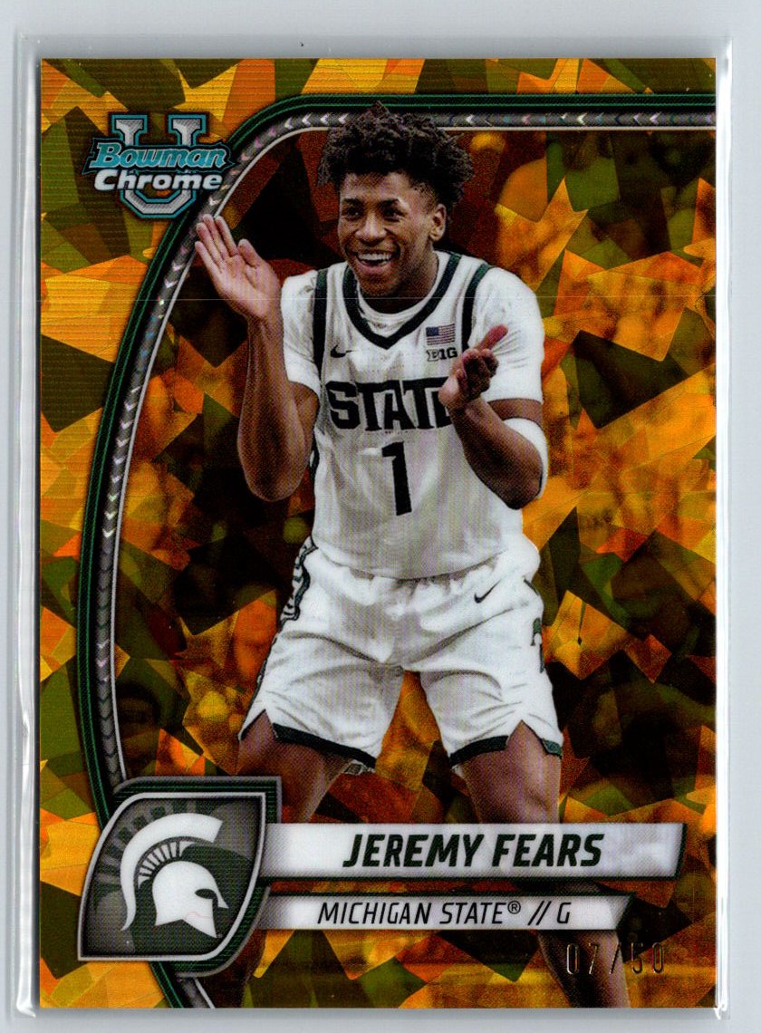 2024-25 Bowman University Chrome #ALT-8 Jeremy Fears Gold Refractor #/50 E11