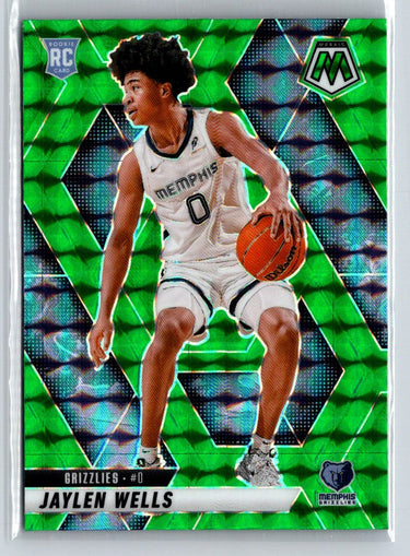 2024-25 Panini Mosaic #240 Jaylen Wells Green Mosaic E11