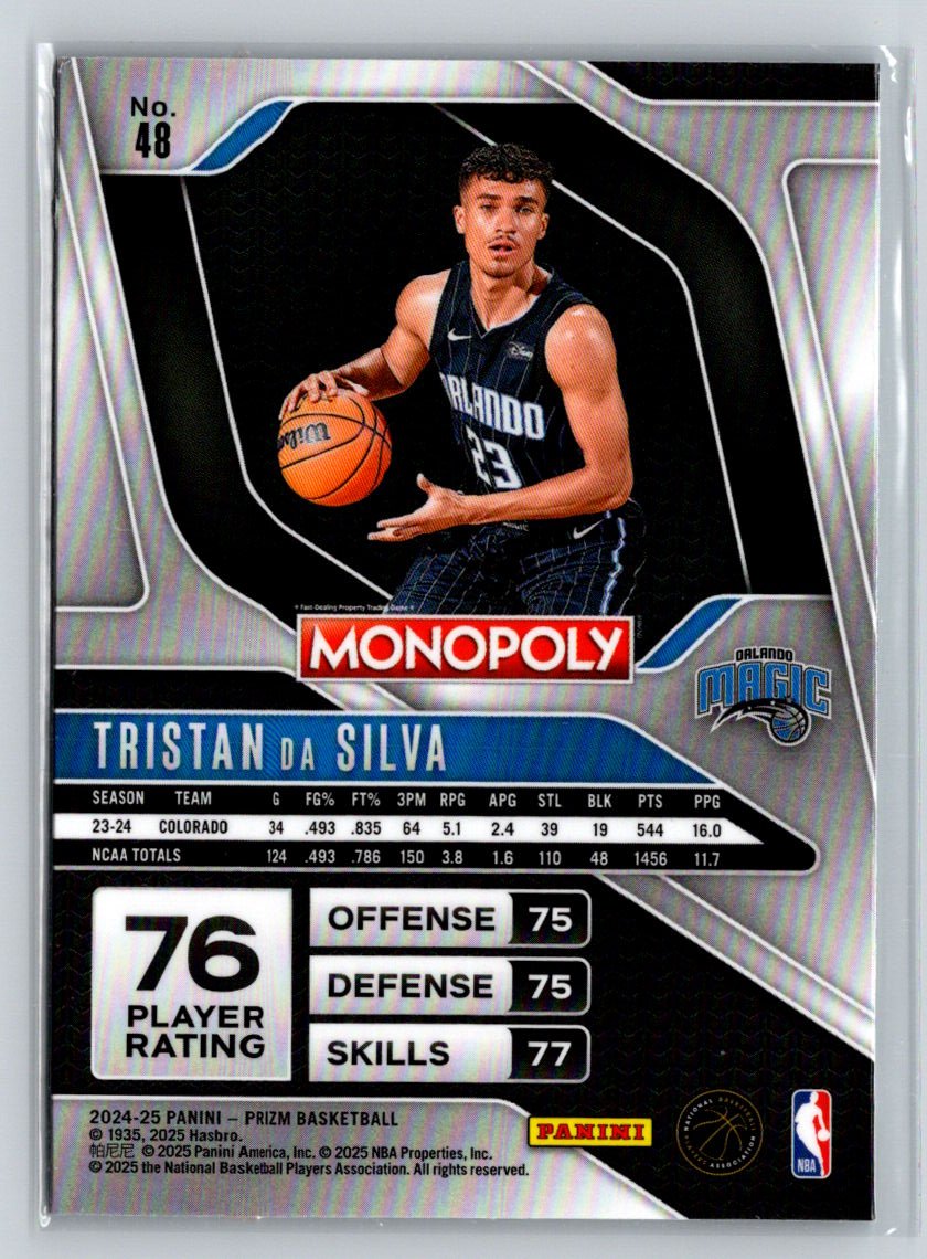 2024-25 Panini Prizm Monopoly #48 Tristan Da Silva E11
