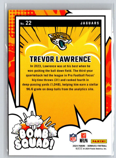 2024 Donruss #22 Trevor Lawrence Bomb Squad E12