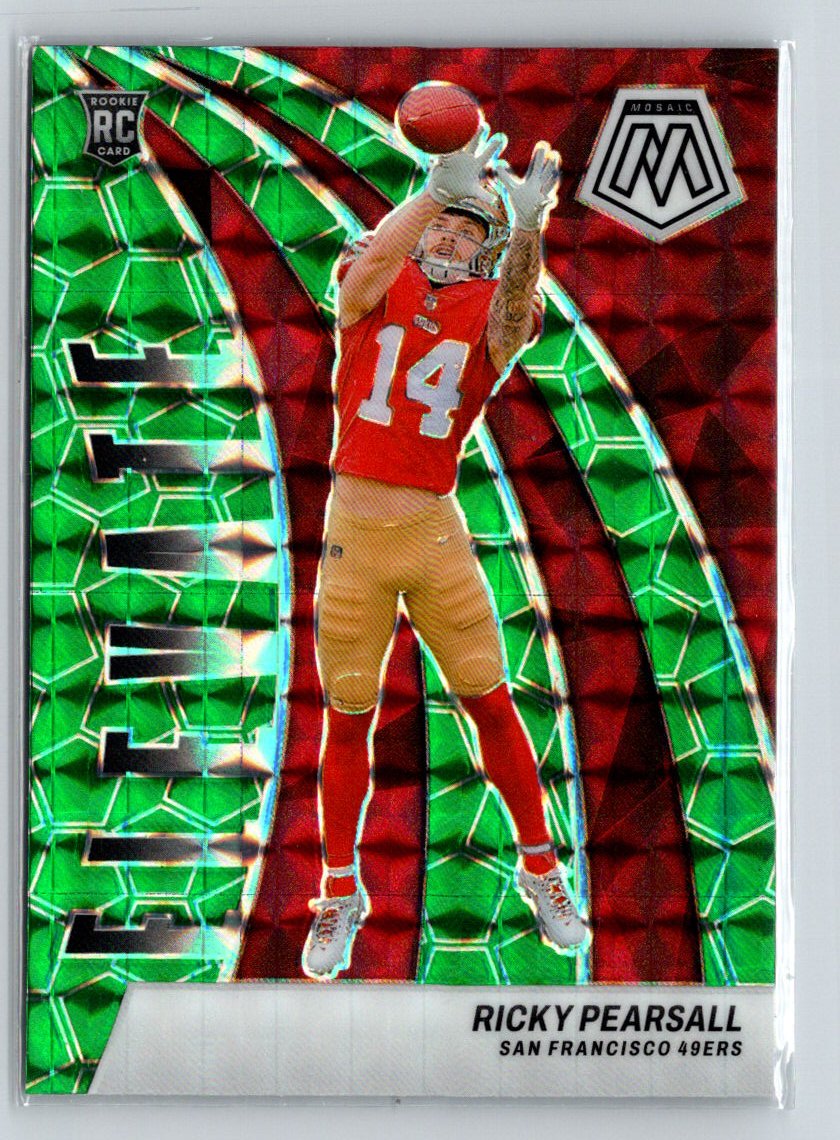 2024 Panini Mosaic #8 Ricky Pearsall Elevate Mosaic Green E12