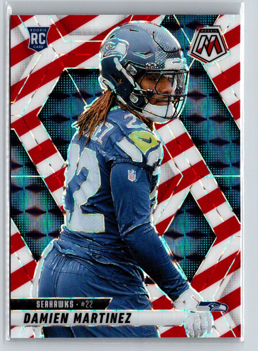 2025 Panini Mosaic #360 Damien Martinez Mosaic Red and White Stripe E12