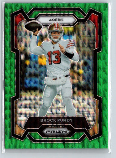 2023 Panini Prizm #266 Brock Purdy Green Wave E13