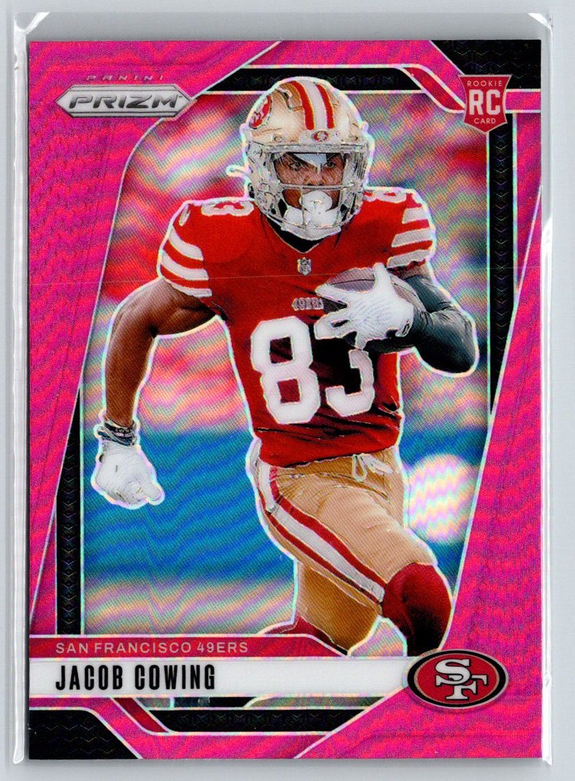 2024 Panini Prizm #335 Jacob Cowing Pink Wave E13