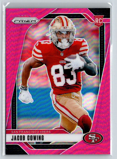 2024 Panini Prizm #335 Jacob Cowing Pink Wave E13