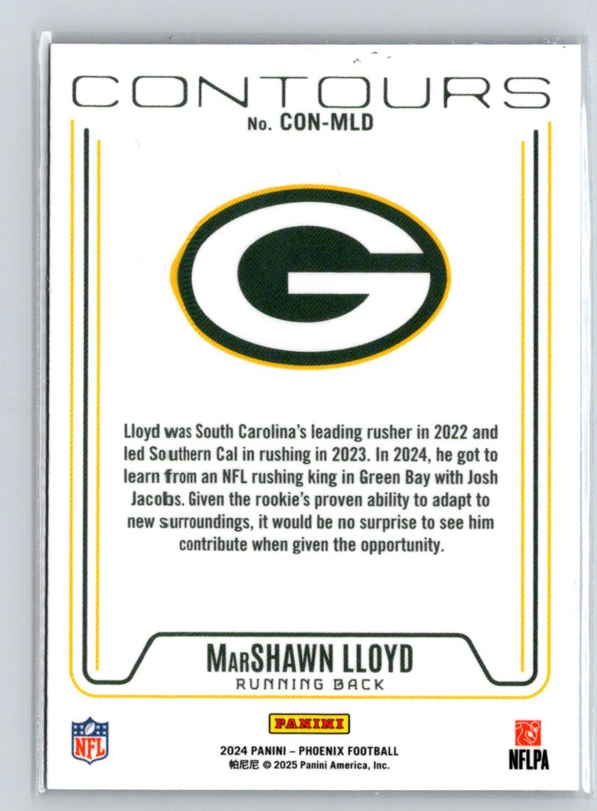 2024 Panini Phoenix #CON-MLD MarShawn Lloyd Contours E13