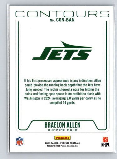 2024 Panini Phoenix #CON-BAN Braelon Allen Contours E13