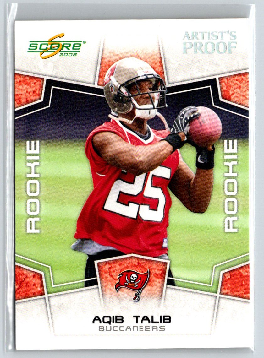 2008 Score #345 Aqib Talib E13
