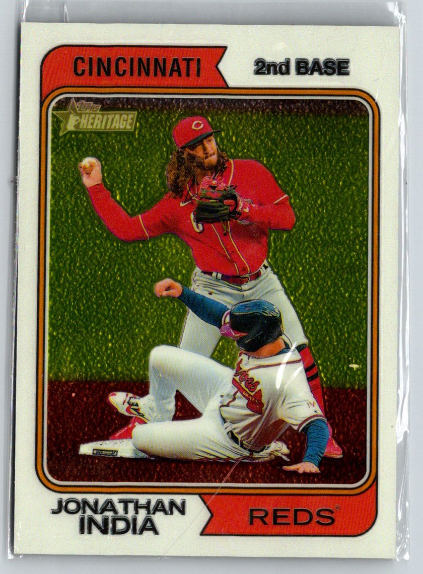 2023 Topps Heritage #10 Jonathan India Chrome #/999 E13