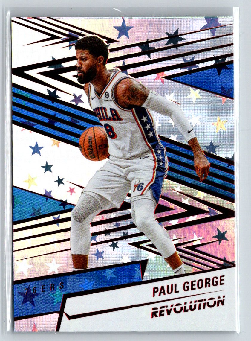 2024-25 Panini Revolution #29 Paul George Red Astro #/299 E14