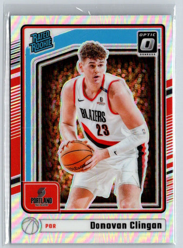 2024-25 Donruss Optic #272 Donovan Clingan Holo E14
