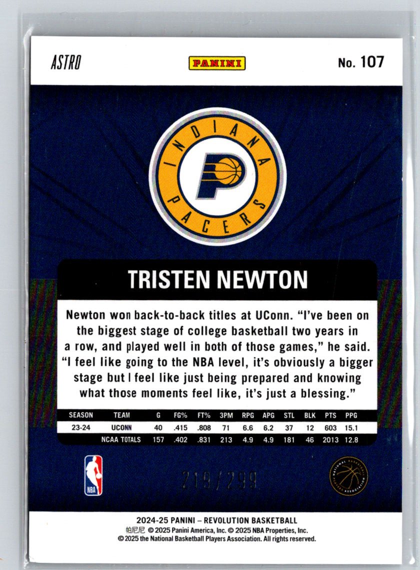 2024-25 Panini Revolution #107 Tristen Newton Astro E14