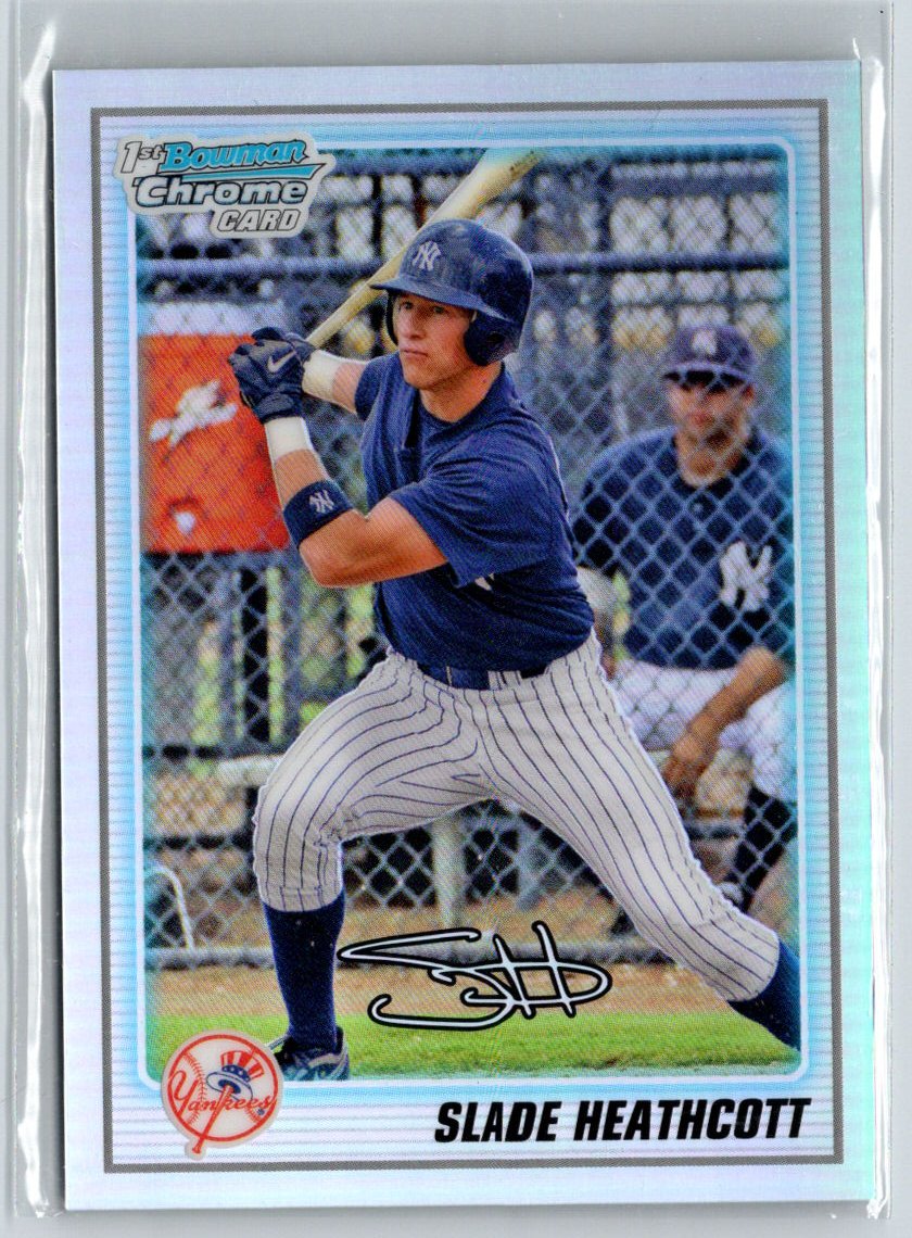 2010 Bowman #BCP95 Slade Heathcott Chrome Prospects Refractors #/777 E14
