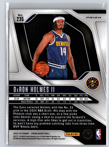2024-25 Panini Prizm #235 DaRon Holmes II Prizms Pink Ice E14