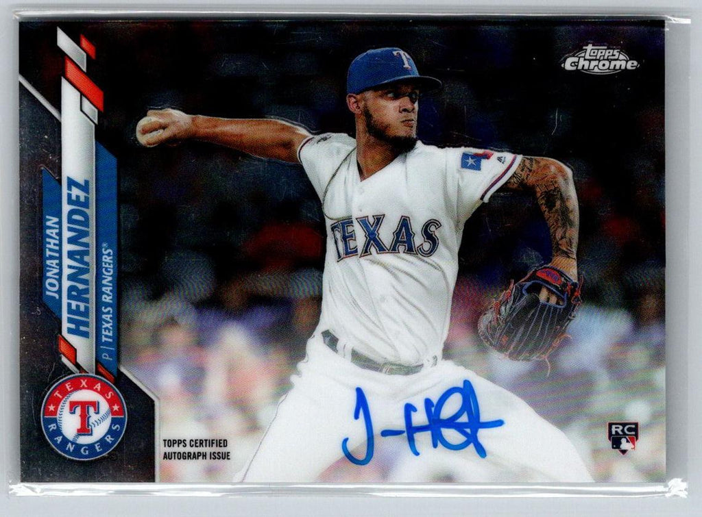 2020 Topps Chrome #RA-JH Jonathan Hernandez Rookie Autographs E15