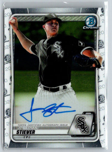 2020 Bowman Chrome #CPA-JS Jonathan Stiever Prospect Autographs E15