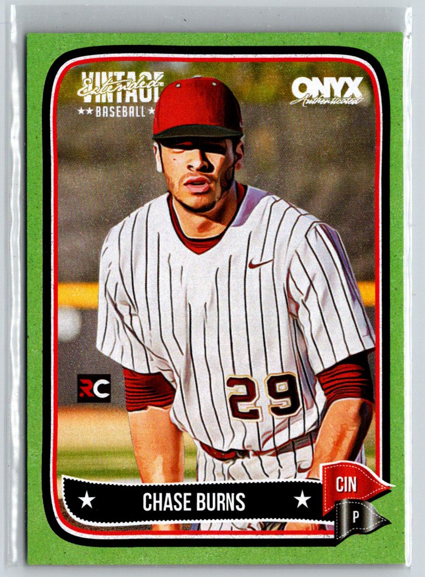 2024 Onyx Vintage Extended #OVCHBU Chase Burns Green /50 E15
