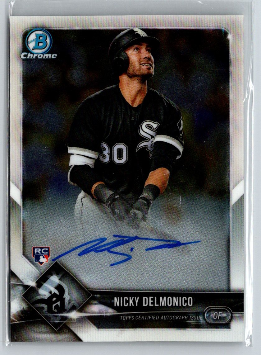 2018 Bowman #CRA-ND Nicky Delmonico Chrome Rookie Autographs E16