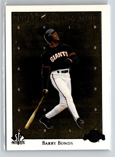 1998 SP Authentic #SD20 Barry Bonds Sheer Dominance Gold #/2000 E15