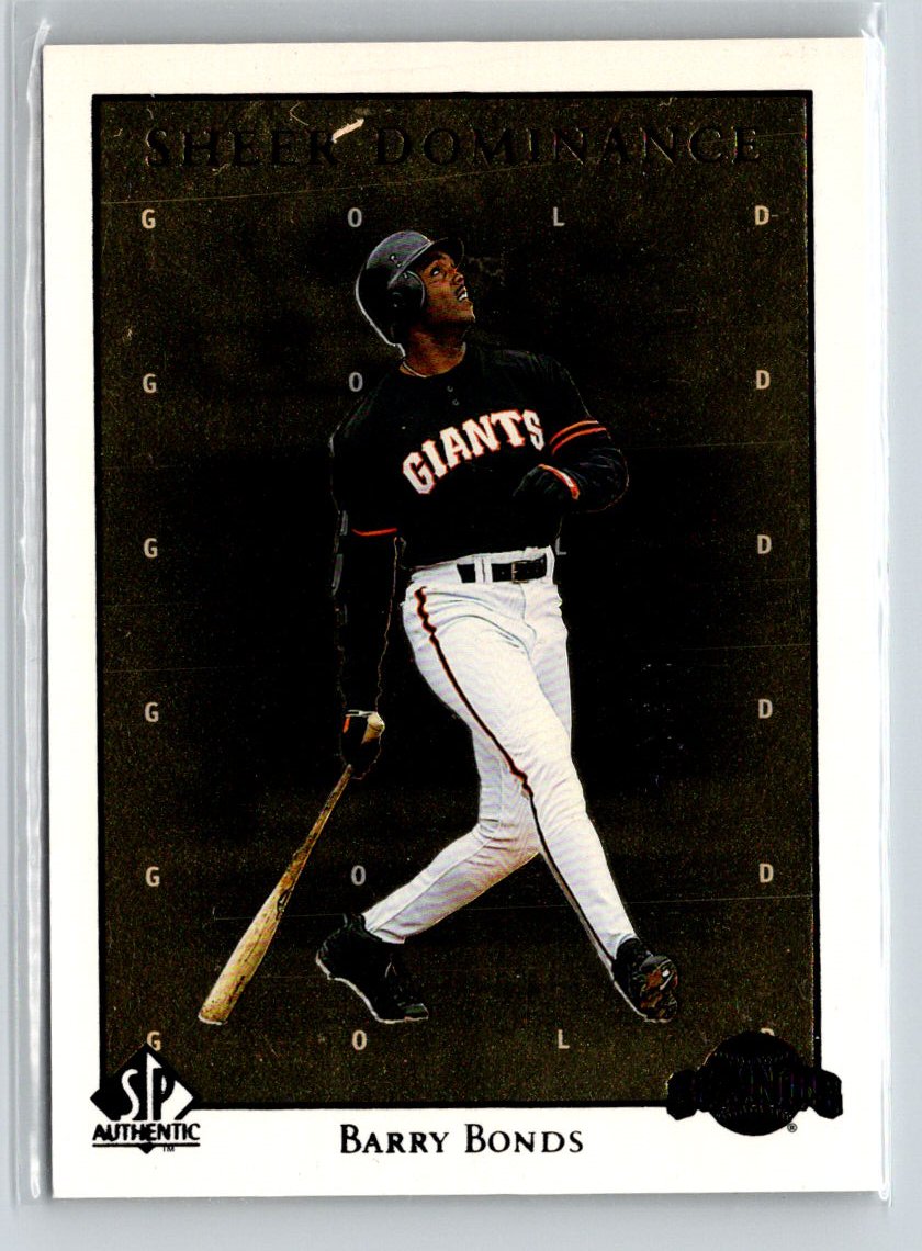 1998 SP Authentic #SD20 Barry Bonds Sheer Dominance Gold #/2000 E15
