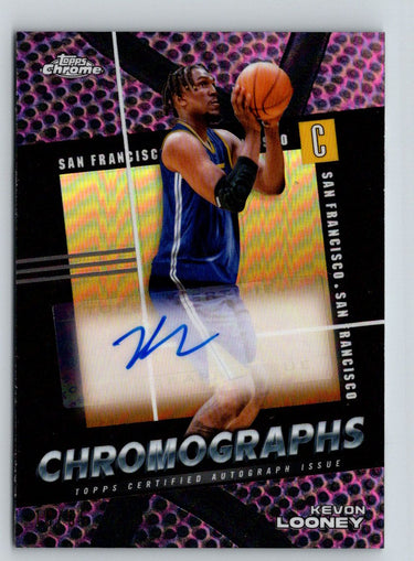 2024-25 Topps Chrome #C-KL Kevon Looney Chromographs Purple E15