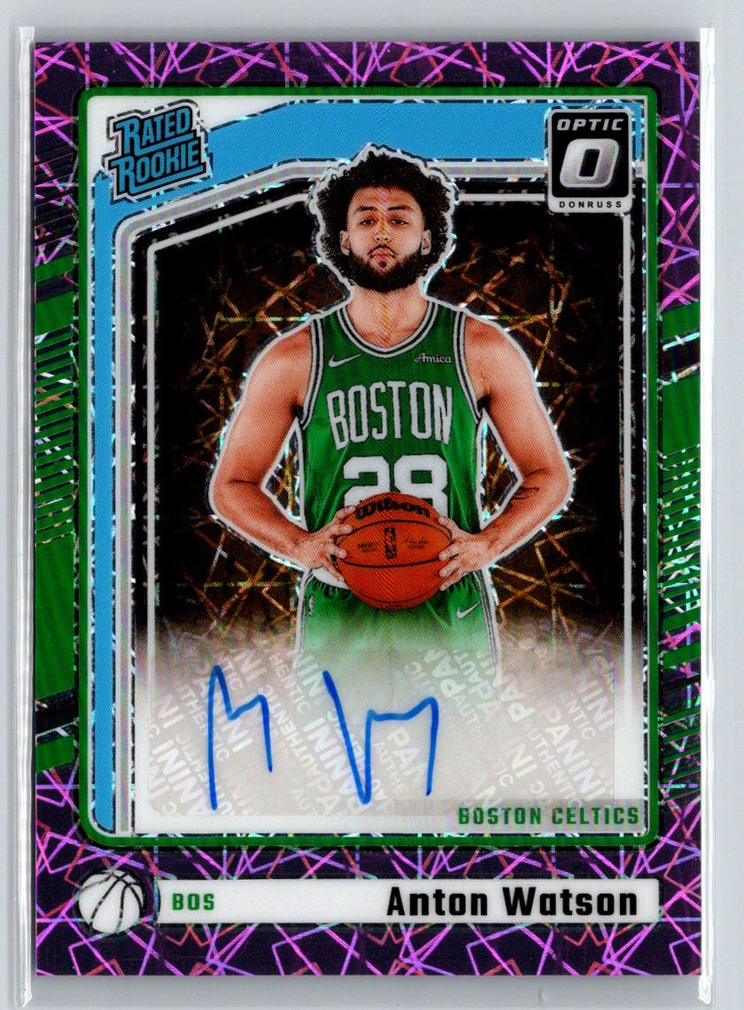 2024-25 Donruss Optic RC Auto #314 Anton Watson Pink Velocity #/79 E17