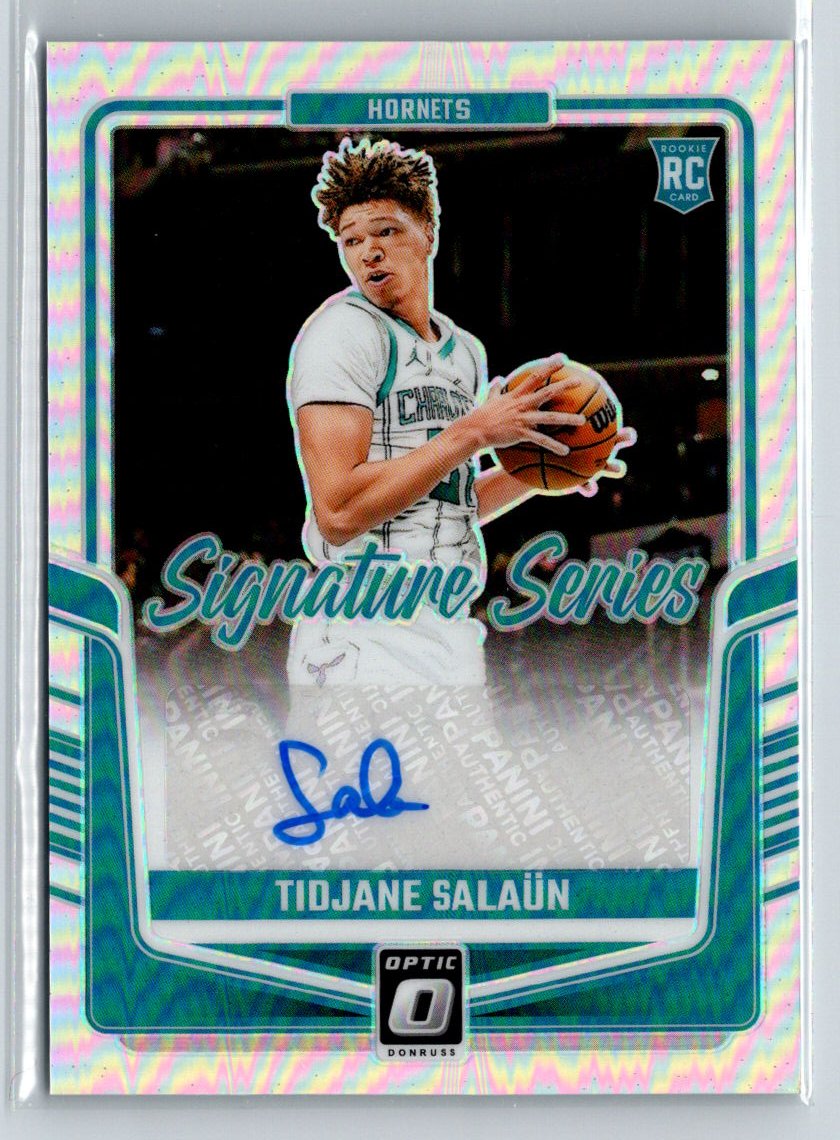 2024-25 Donruss Optic #SS-SAL Tidjane Salaun Signature Series Holo E17