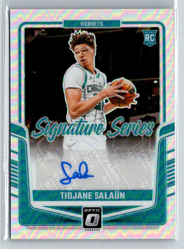 2024-25 Donruss Optic #SS-SAL Tidjane Salaun Signature Series Holo E17
