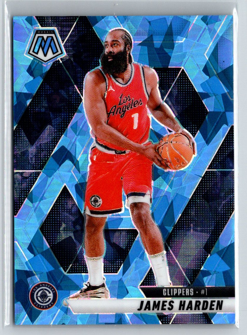 2024-25 Panini Mosaic #42 James Harden Ice Mosaic #/125 E16