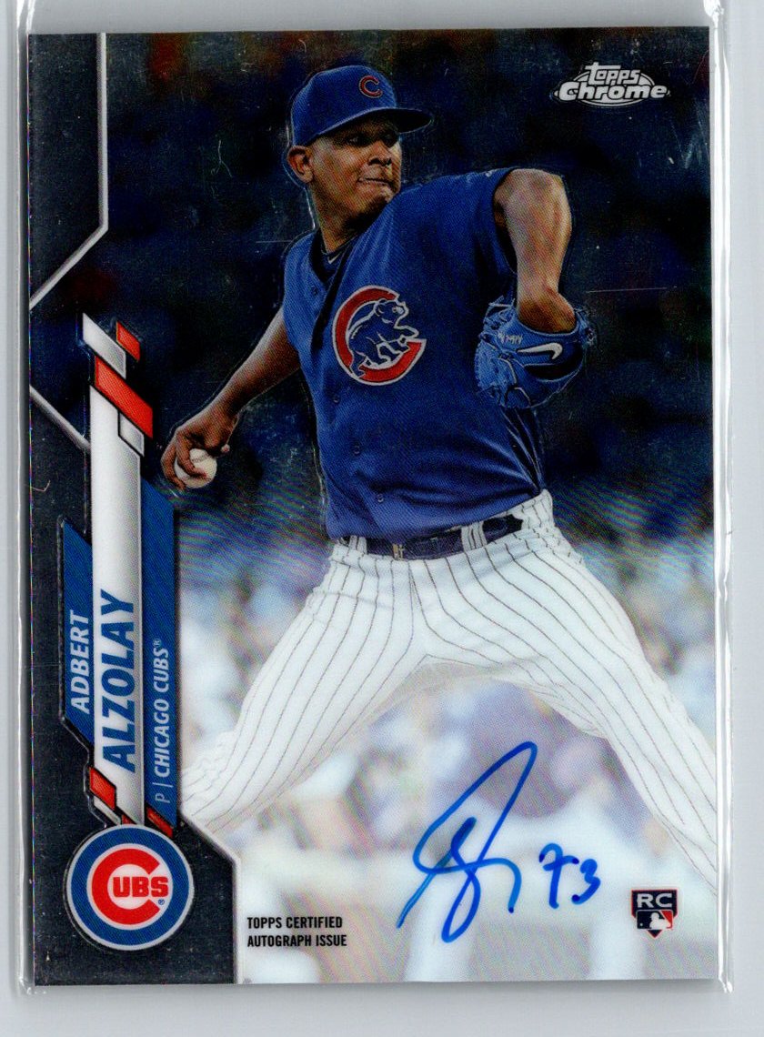 2020 Topps Chrome #RA-AA Adbert Alzolay Rookie Autographs E17