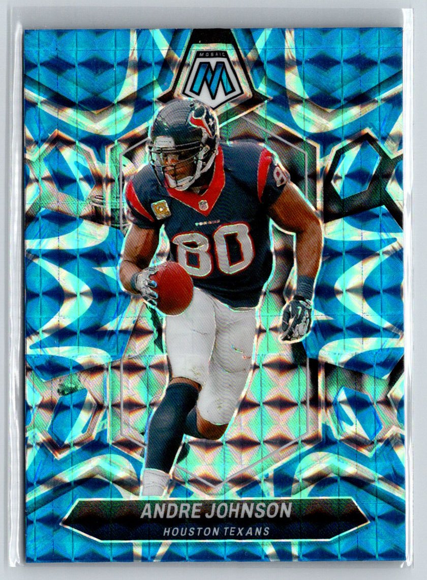 2024 Panini Mosaic #226 Andre Johnson Mosaic Reactive Blue E16