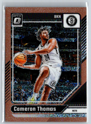 2024-25 Donruss Optic #80 Cameron Thomas Copper Glitter #/99 E17
