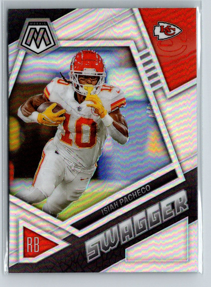 2023 Panini Mosaic #SS-IP Isiah Pacheco Swagger Silver E16