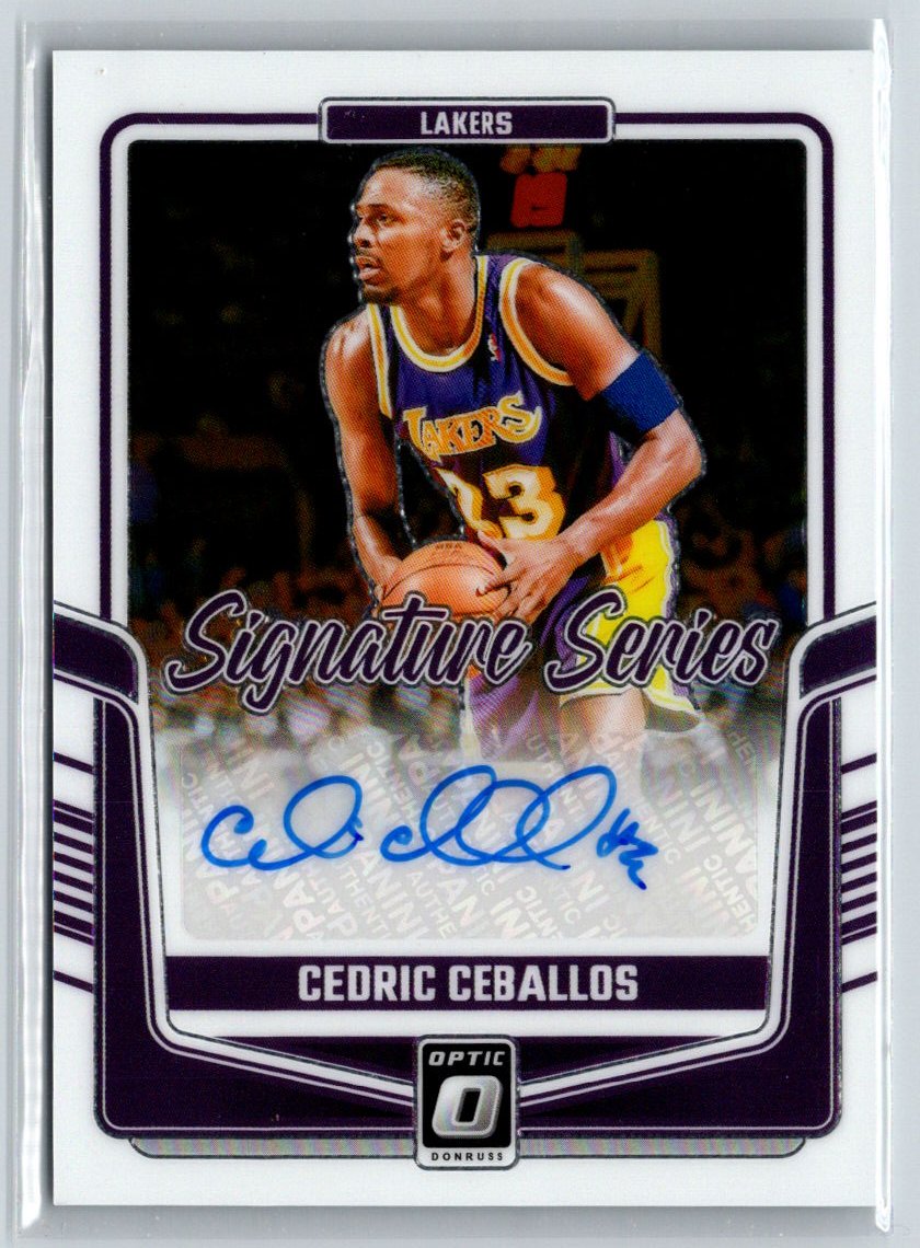 2024-25 Donruss Optic #SS-CED Cedric Ceballos Signature Series E17