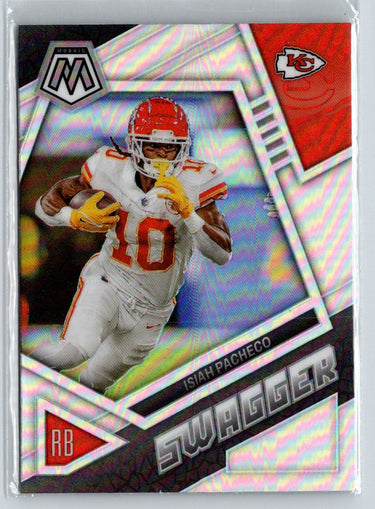 2023 Panini Mosaic #SS-IP Isiah Pacheco Swagger Silver E16