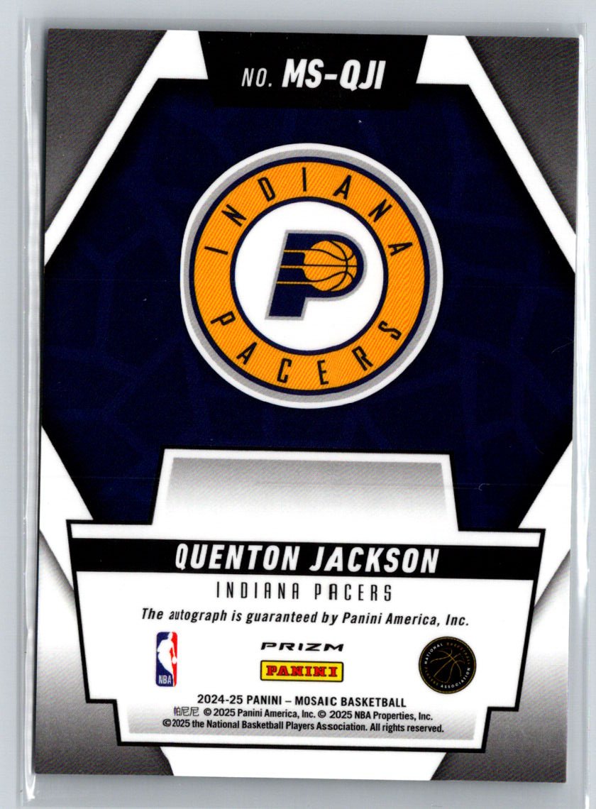 2024-25 Panini Mosaic #MS-QJI Quenton Jackson Scripts E17