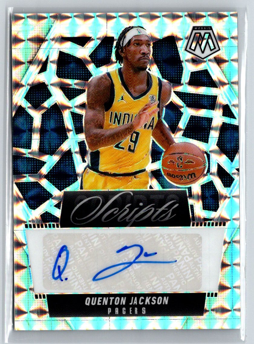 2024-25 Panini Mosaic #MS-QJI Quenton Jackson Scripts E17