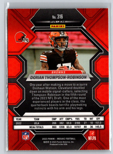 2023 Panini Mosaic #316 Dorian Thompson-Robinson E16