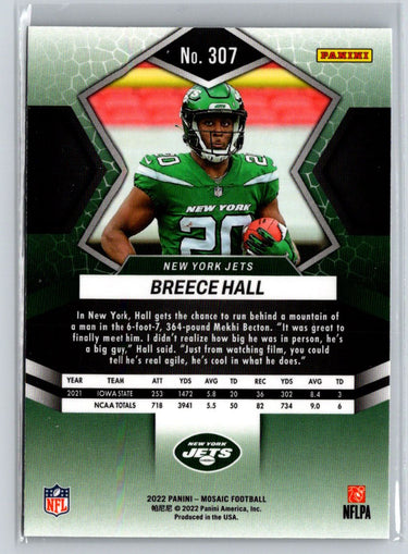 2022 Panini Mosaic #307 Breece Hall E16