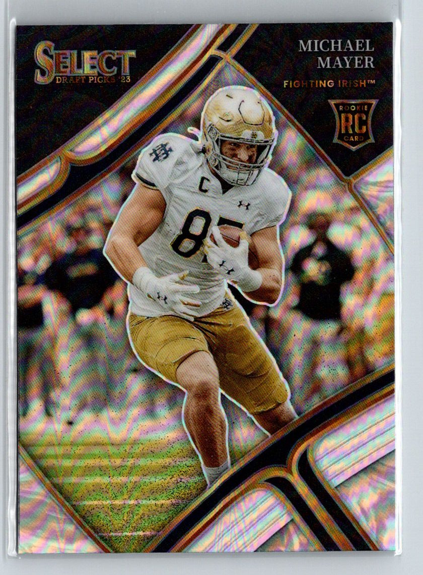 2023 Panini Select Draft Picks #120 Michael Mayer Silver Prizm E16