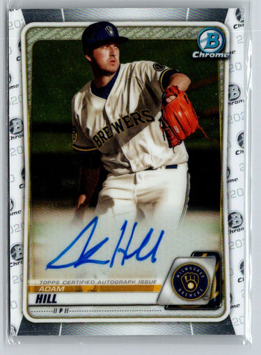2020 Bowman #CPA-AHI Adam Hill Chrome Prospect Autographs E18