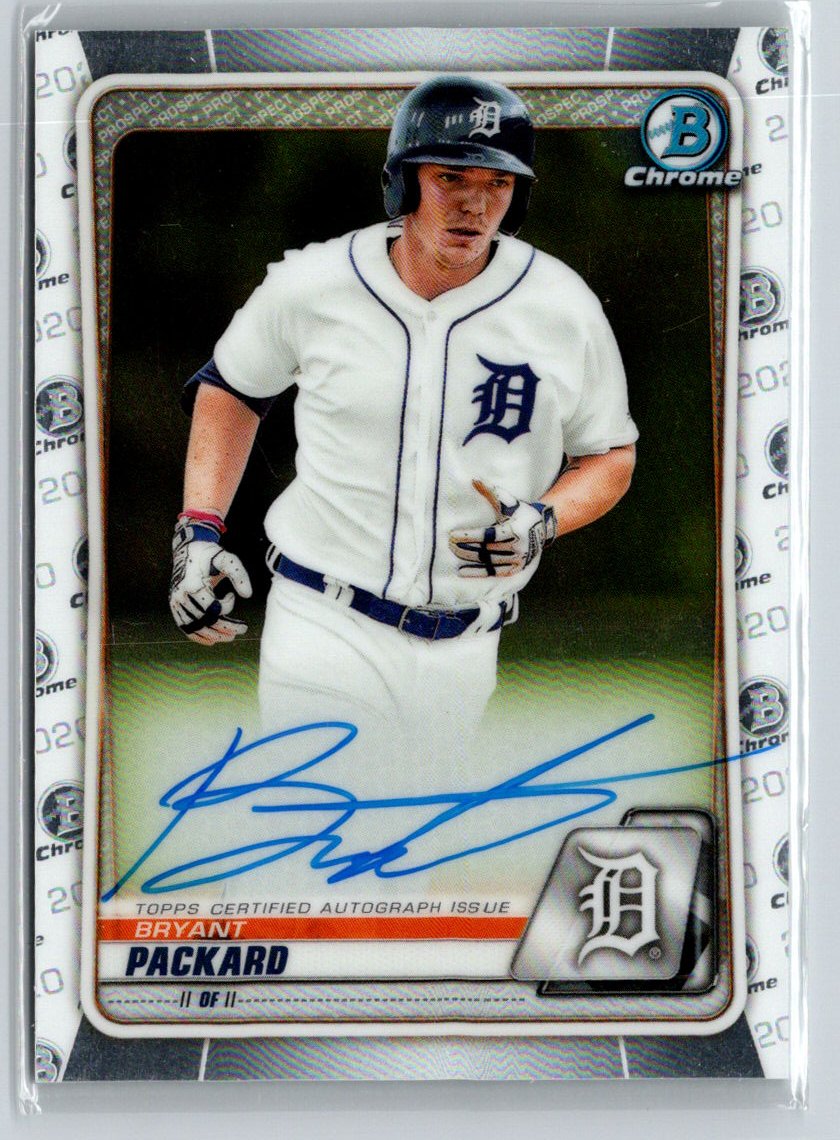 2020 Bowman Chrome #CPA-BP Bryant Packard Prospect Autographs E18