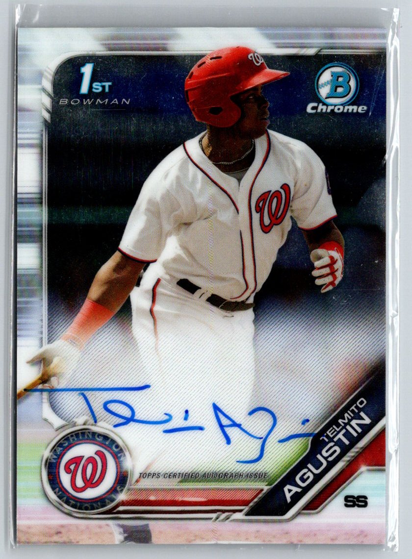 2019 Bowman #CPA-TA Telmito Agustin Chrome Prospect Autographs E19