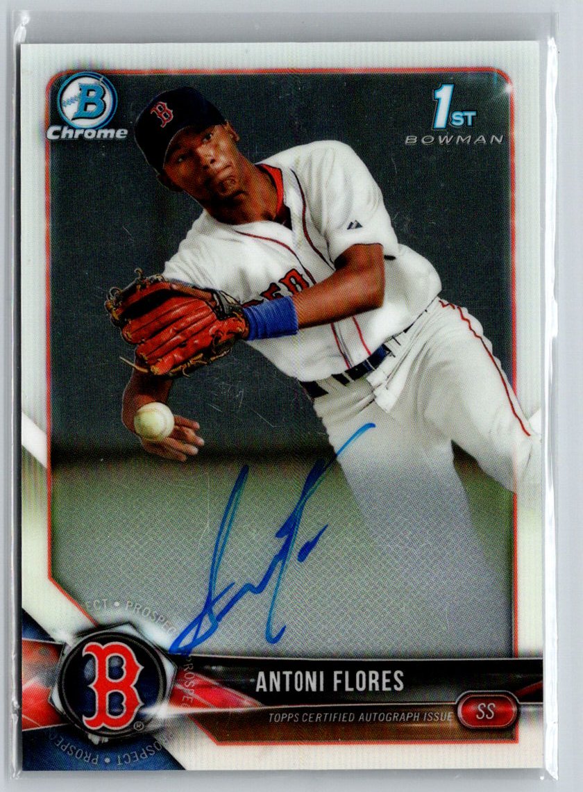 2018 Bowman Chrome #BCPA-AF Antoni Flores Prospects Autographs E19