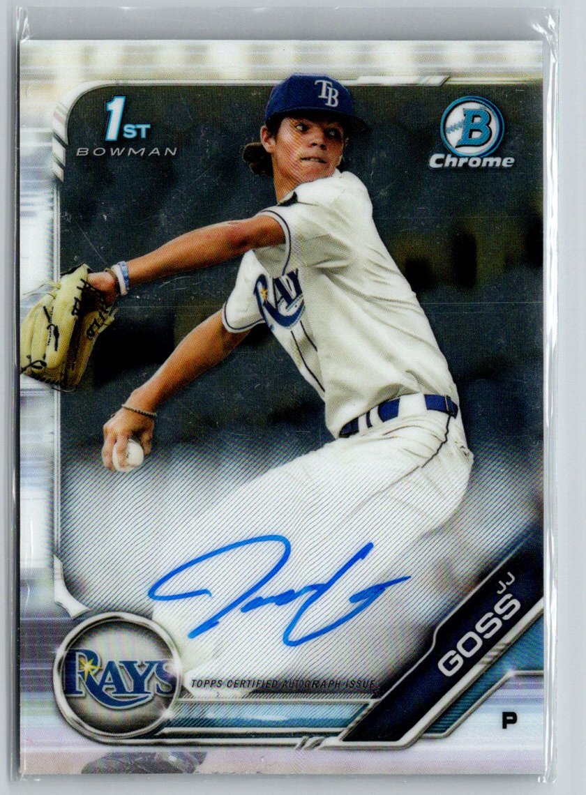 2019 Bowman Draft #CDA-JJG JJ Goss Chrome Draft Pick Autographs E19