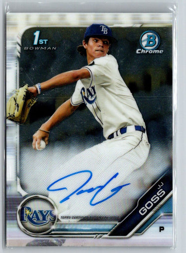 2019 Bowman Draft #CDA-JJG JJ Goss Chrome Draft Pick Autographs E19