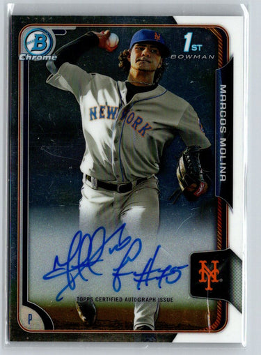 2015 Bowman #BCAP-MM Marcos Molina Chrome Prospect Autographs E19