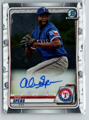 2020 Bowman Chrome #CPA-AS Alex Speas Prospect Autographs E18